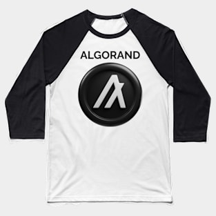 ALGORAND 3d front view rendering cryptocurrency Baseball T-Shirt